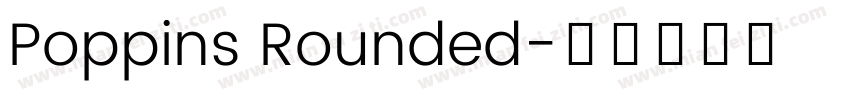 Poppins Rounded字体转换